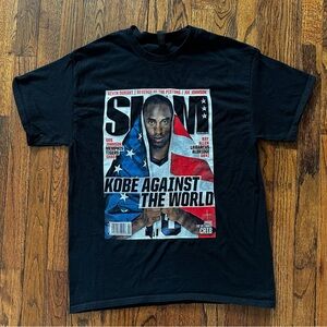 Black Kobe Against The World Graphic T-Shirt Large